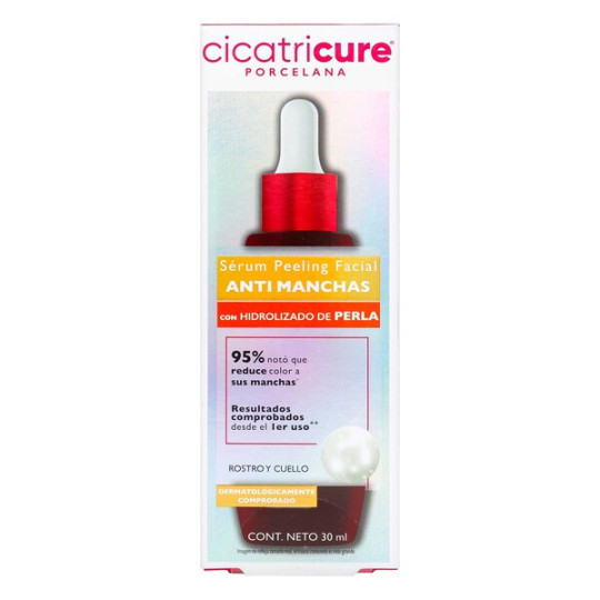CICATRICURE PORCELANA SERUM PEELING FACIAL 30 ML