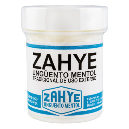 MENTOL ZAHYE UNGUENTO 60 G