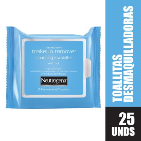 NEUTROGENA TOALLAS DESMAQUILLANTES 25 UNIDADES