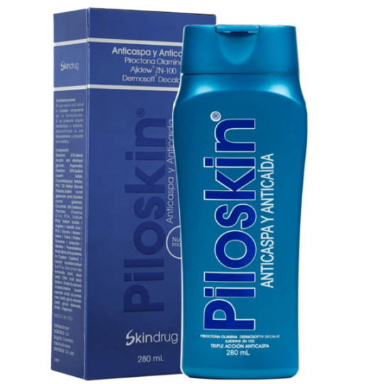 PILOSKIN SHAMPOO ANTICASPA Y ANTICAIDA CABELLO GRASO 280 ML