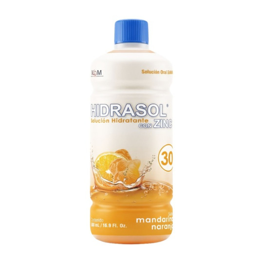 HIDRASOL 30 ZINC NARANJA MANDARINA 500 ML