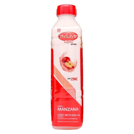 PEDIALYTE 60 ZINC MANZANA 500 ML