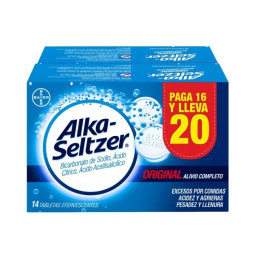 ALKA SELTZER PAGUE 16 LLEVE 20 UNIDADES