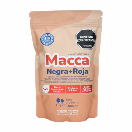MACCA ROJA Y NEGRA 500 GRAMOS MINERALINE
