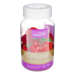 COLAGENO Y BIOTINA 45 GOMAS MASTICABLES FUNAT