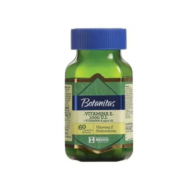 VITAMINA E 1000UI + VITAMINA A 3500UI 60 CAPSULAS BLANDAS MEDICK