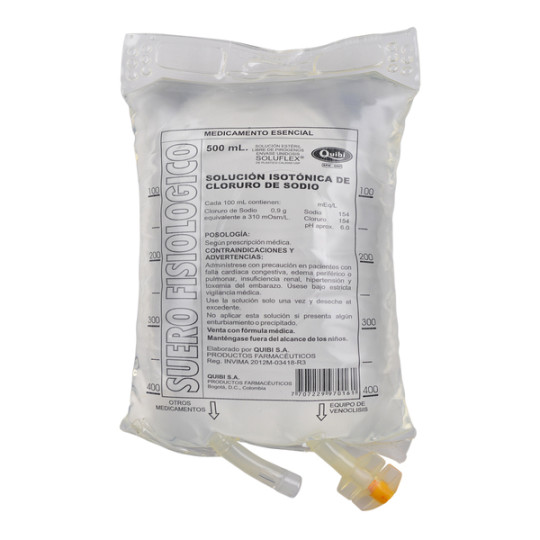 SODIO CLORURO 500 ML QUIBI