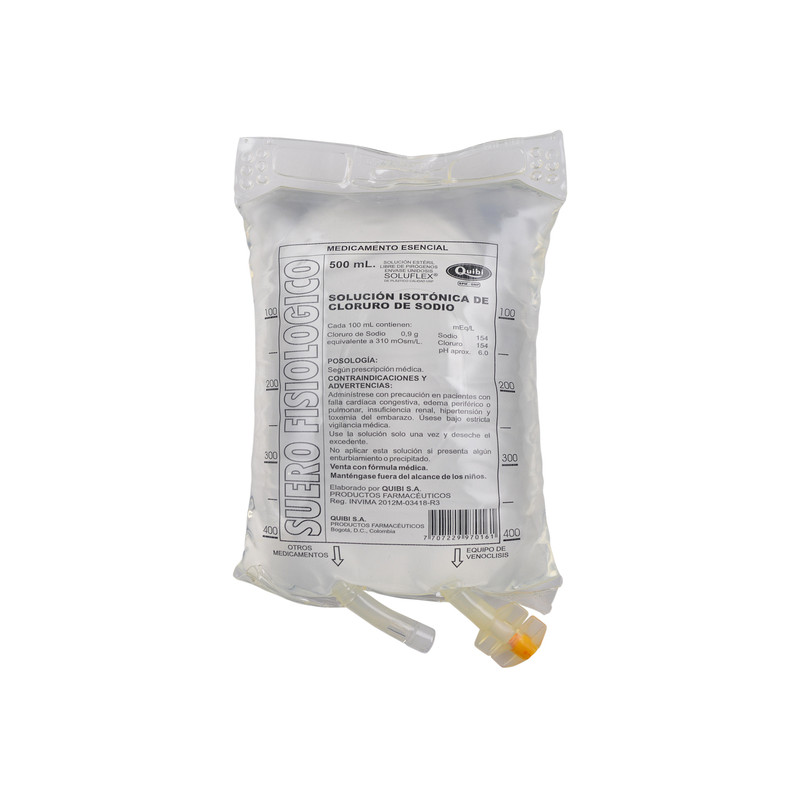 SODIO CLORURO 500 ML QUIBI