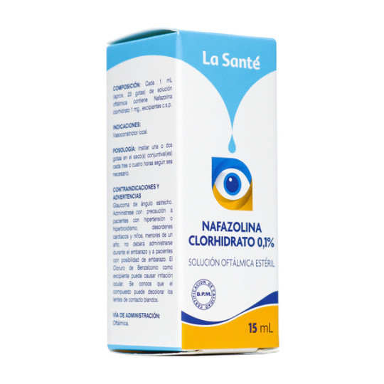 NAFAZOLINA CLORHIDRATO 0.1% 15 ML LA SANTE