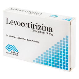LEVOCETIRIZINA 5 MG 10 TABLETAS CON CUBIERTA COLMED