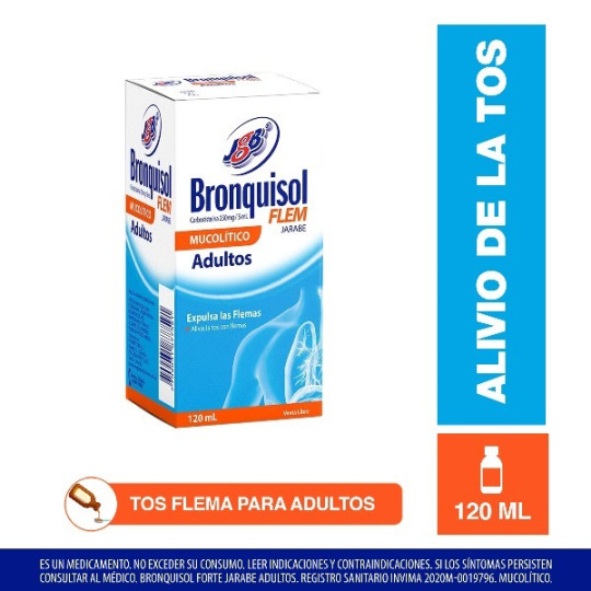 BRONQUISOL FLEM JARABE ADULTO 120 ML