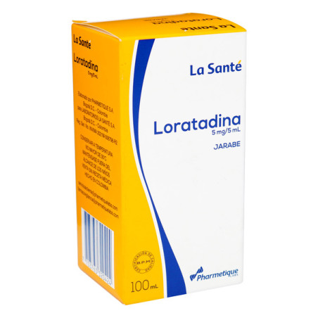 LORATADINA JARABE 5MG/5ML 100 ML LA SANTE