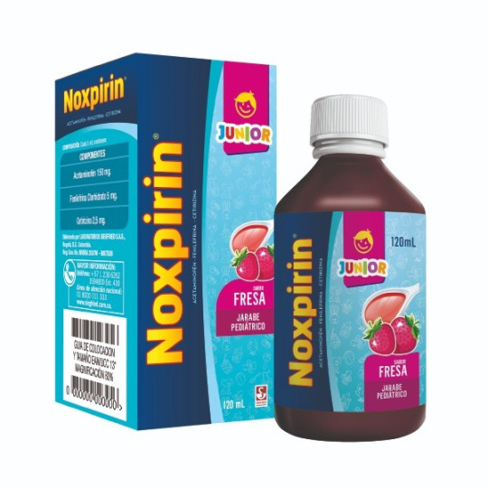 NOXPIRIN JARABE JUNIOR FRESA 120 ML