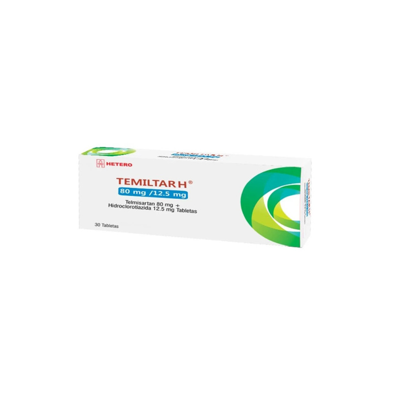 TEMILTAR H 80 MG/12.5 MG 30 TABLETAS