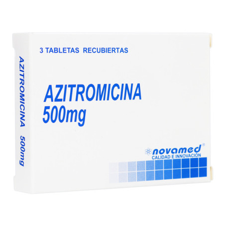 AZITROMICINA 500 MG 3 TABLETAS NOVAMED