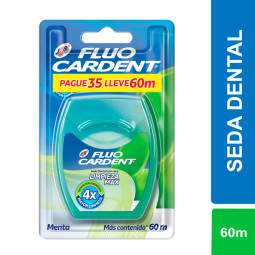 FLUO CARDENT SEDA DENTALLIMPIEZA MAX PAGUE 35 M LLEVE 60 M