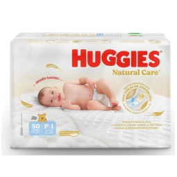 HUGGIES NATURAL CARE RECIEN NACIDO ETAPA 1 50 UNIDADES