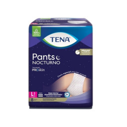 TENA PANTS NOCTURNO L 8 UNIDADES