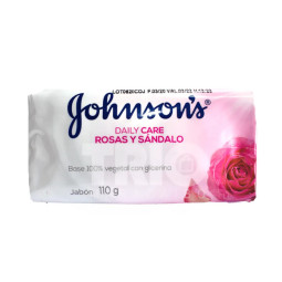 JABON JOHNSONS ROSAS Y SANDALO 110 G