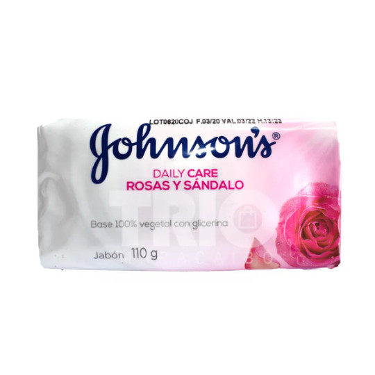 JABON JOHNSONS ROSAS Y SANDALO 110 G