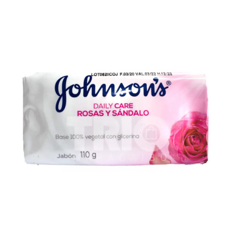 JABON JOHNSONS ROSAS Y SANDALO 110 G