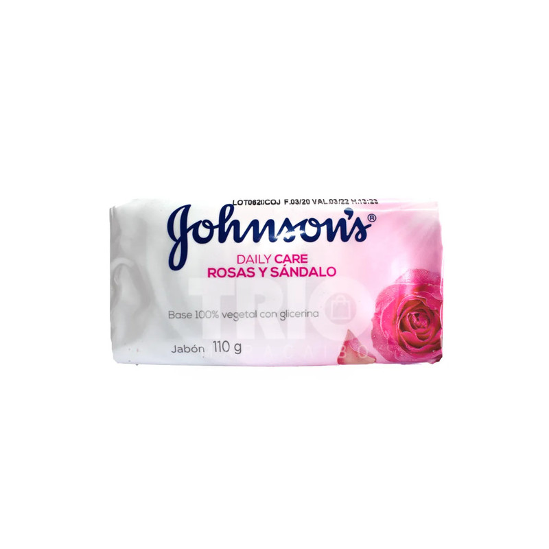 JABON JOHNSONS ROSAS Y SANDALO 110 G