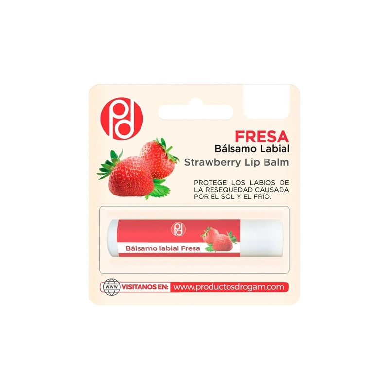 BALSAMO LABIAL DE FRESA DE 5 G DROGAM