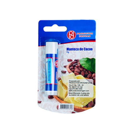 MANTECA DE CACAO LABIAL 5 GRAMOS DROGAM