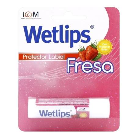 PROTECTOR LABIAL WETLIPS FRESA 4.2 G ICOMPHARMA