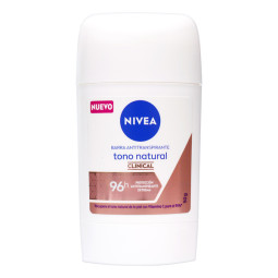 NIVEA DESODORANTE BARRA TONO NATURAL CLINICAL 50 G
