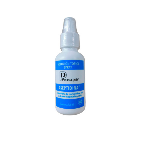 ASEPTIDINA SPRAY CLORHE 2% ALCO 70% 60ML          