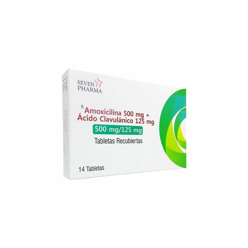 AMOXICILINA ACIDO CLAVULANICO 500/125MG 14 TABLETAS