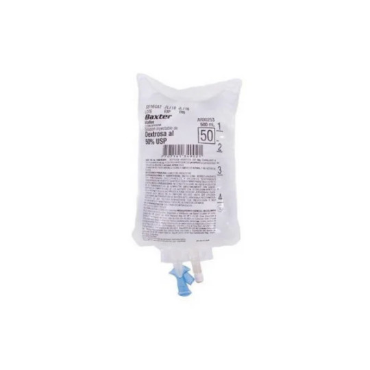 DEXTROSA 5% SALINA 500 ML BAXTER