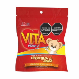 VITA BEARS C + ZINC CEREZA 25 GOMAS