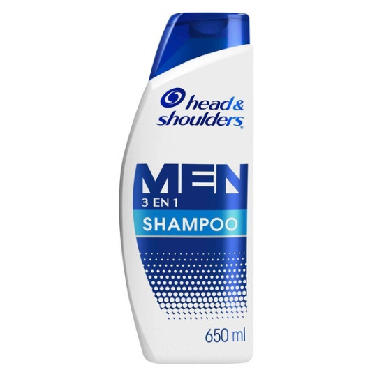 HEAD & SHOULDERS SHAMPOO MEN 3 EN 1 650 ML