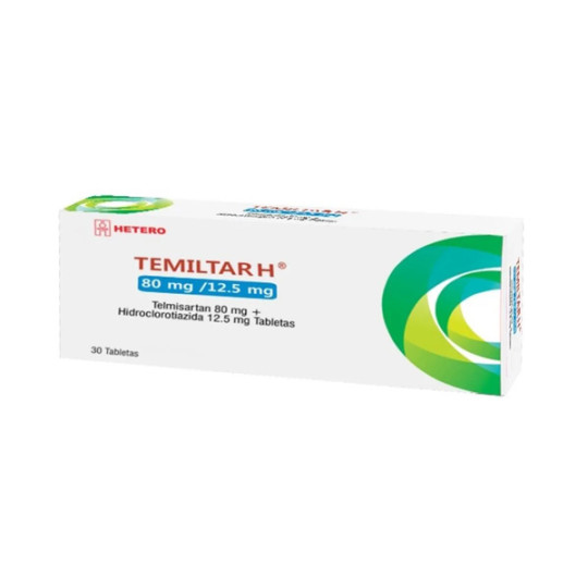 TEMILTAR H 80 MG/12.5 MG 30 TABLETAS