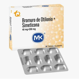 BROMURO DE OTILONIO SIMETICONA 40 MG/200 MG 30 TABLETAS RECUBIERTAS