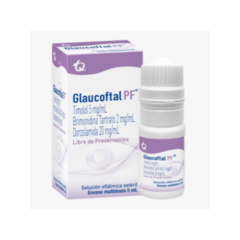 GLAUCOFTAL PF SOLUCION OFTALMICA 5 ML MK