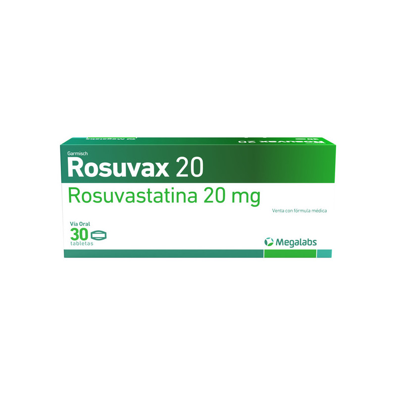 ROSUVAX 20 MG 30 TABLETAS
